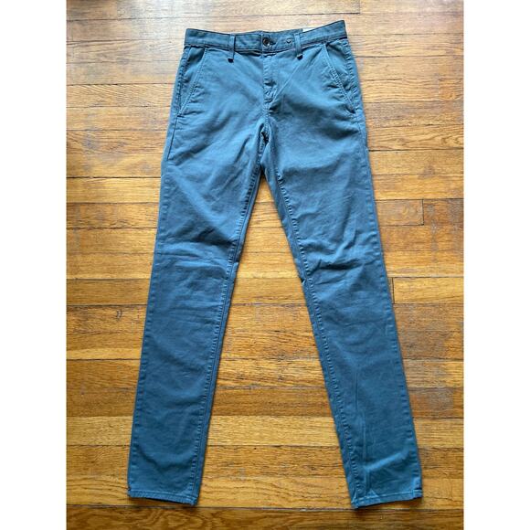 RAG & BONE Fatigue Green Flat Front Tapered Chinos Mens sz 30 - Picture 1 of 15